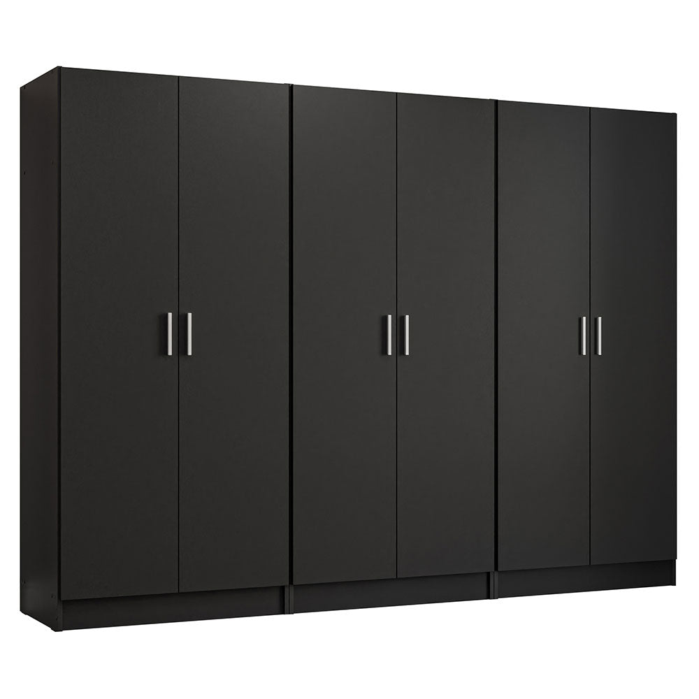 Madesa 6 Doors Storage Cabinet with Ample Shelves Space 94 Inch Utilit ...