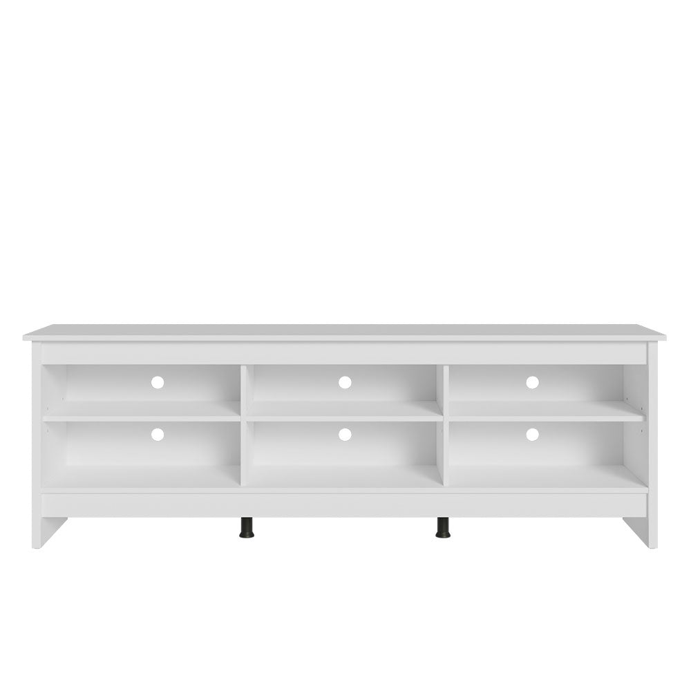 
                  
                    Load image into Gallery viewer, Madesa 6 Shelves TV Stand up to 75&amp;quot; + Ladder Shelf Standing Bookcase - White
                  
                