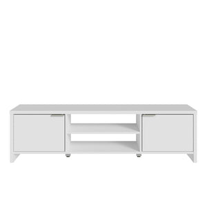 
                  
                    Load image into Gallery viewer, Madesa TV Stand with Storage 65&amp;quot; + Ladder Shelf Standing Bookcase - White
                  
                