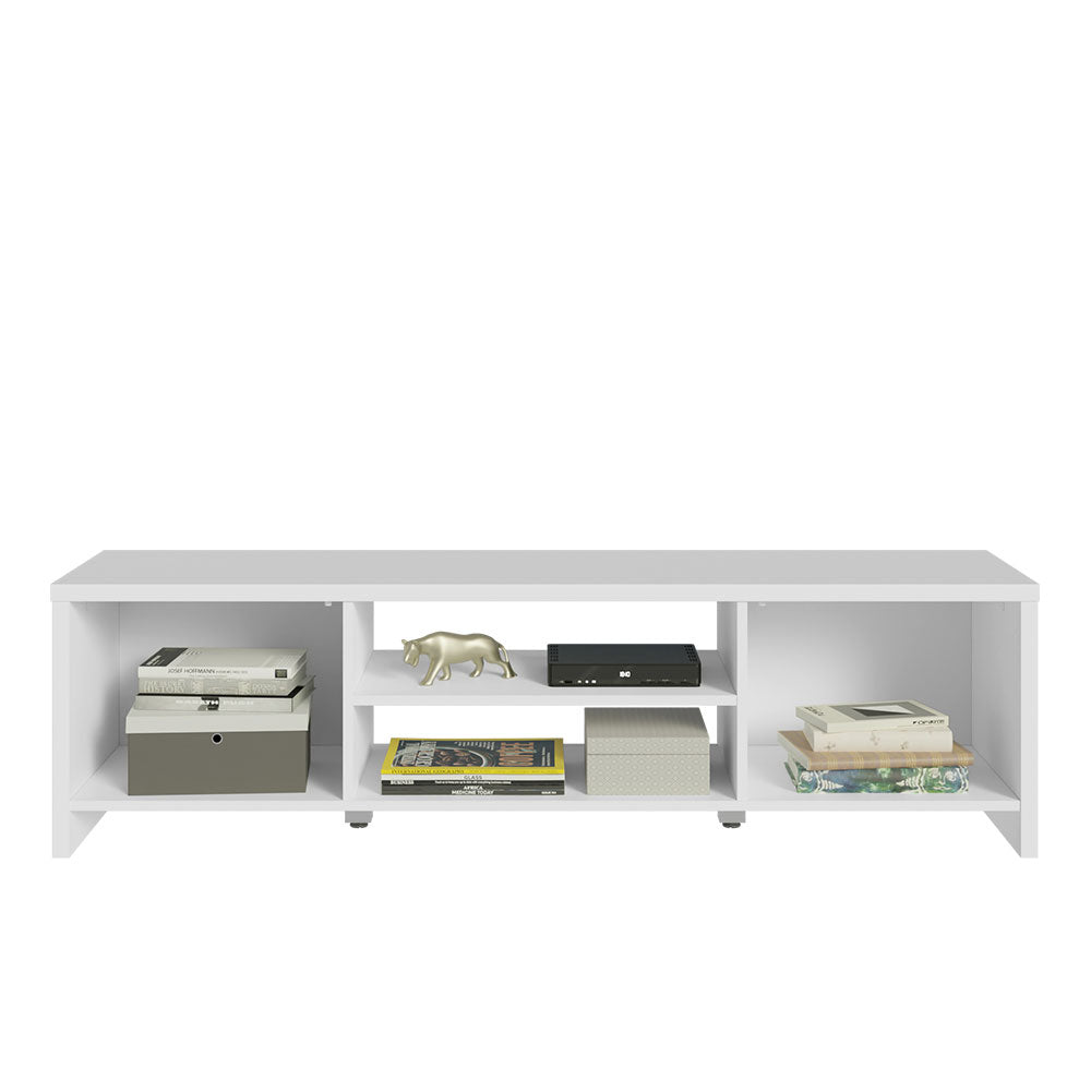 
                  
                    Load image into Gallery viewer, Madesa TV Stand with Storage 65&amp;quot; + Ladder Shelf Standing Bookcase - White
                  
                