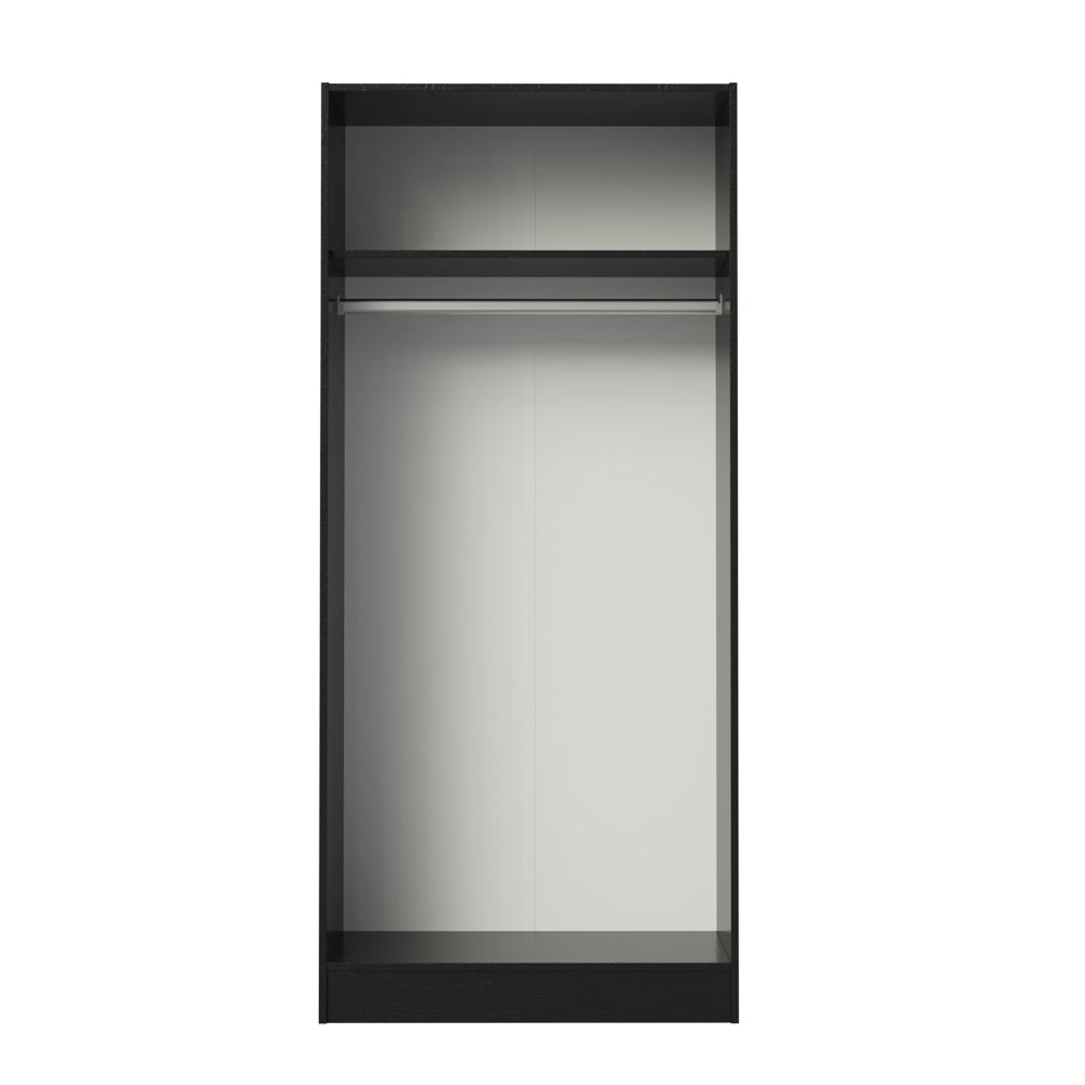
                  
                    Load image into Gallery viewer, MADESA 2 DOOR WARDROBE STORAGE CABINET, 71” H X 20” D X 31” L -BLACK
                  
                