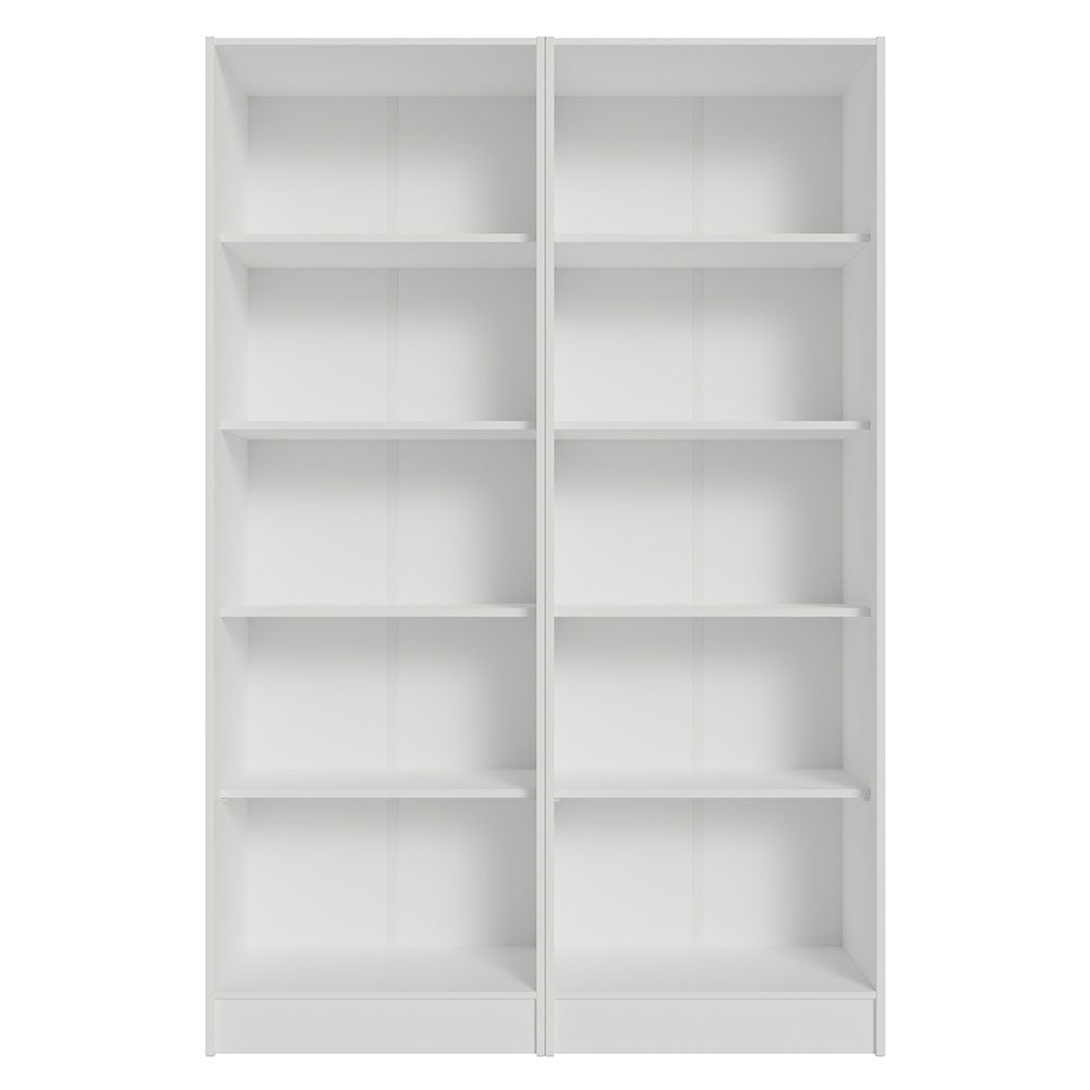 
                  
                    Load image into Gallery viewer, Madesa Garage Set 2 Pantry Storage Cabinet with 10 Utility Shelves 47 Inch Wooden Organization Unit for Garage - White
                  
                