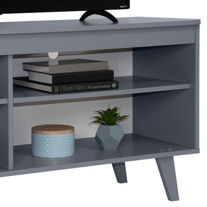 
                  
                    Load image into Gallery viewer, TV Stand with 4 Shelves and Cable Management, for TVs up to 65 Inches, Wood, 23&amp;#39;&amp;#39; H x 15&amp;#39;&amp;#39; D x 59&amp;#39;&amp;#39; L - Grey
                  
                