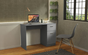 
                  
                    Load image into Gallery viewer, MADESA COMPACT COMPUTER DESK STUDY TABLE FOR SMALL SPACES HOME OFFICE 43 INCH STUDENT LAPTOP PC WRITING DESKS WITH STORAGE AND DRAWER - GRAY
                  
                