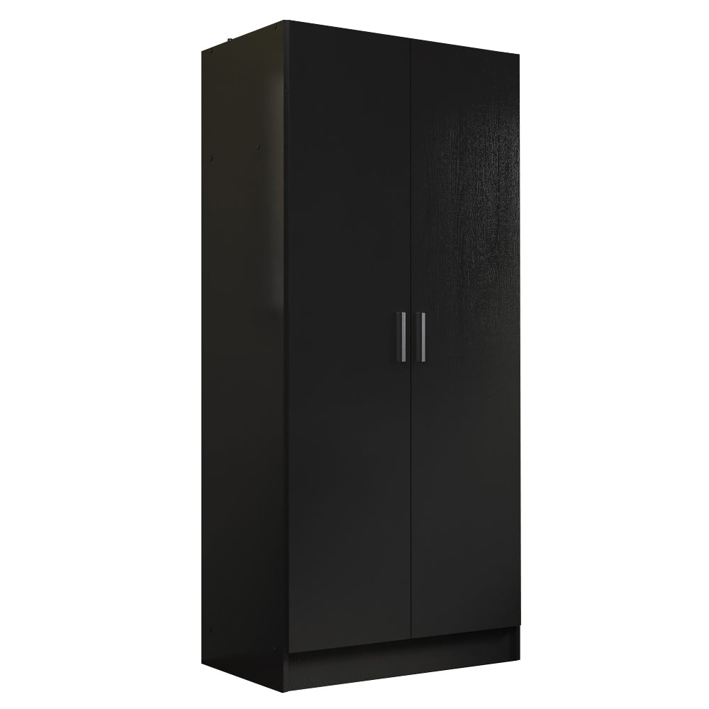 
                  
                    Load image into Gallery viewer, 2 Door Wardrobe Storage Cabinet, 71” H x 20” D x 31” L - Black
                  
                