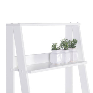 
                  
                    Load image into Gallery viewer, MADESA 5-TIER LADDER SHELF WITH STORAGE SPACE, FREE STANDING BOOKSHELF, WOOD, 15&amp;quot; D X 24&amp;quot; W X 53&amp;quot; H - WHITE
                  
                