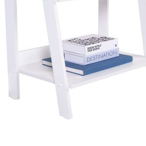 
                  
                    Load image into Gallery viewer, MADESA 5-TIER LADDER SHELF WITH STORAGE SPACE, FREE STANDING BOOKSHELF, WOOD, 15&amp;quot; D X 24&amp;quot; W X 53&amp;quot; H - WHITE
                  
                