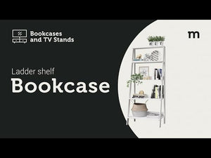 
                  
                    Load and play video in Gallery viewer, MADESA 5-TIER LADDER SHELF WITH STORAGE SPACE, FREE STANDING BOOKSHELF, WOOD, 15&amp;quot; D X 24&amp;quot; W X 53&amp;quot; H - GREY
                  
                